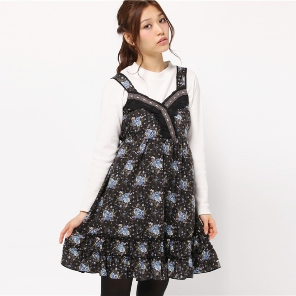 NWOT Axes Femme Royal Road Rose Bouquet Lolita Jumper Dress